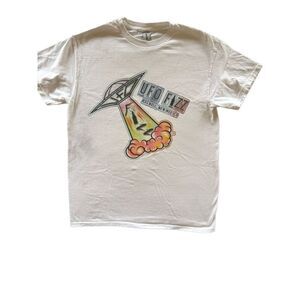 UFO Fizz Roswell NM alien candy shop t-shirt adult unisex M 100% cotton spaceshi